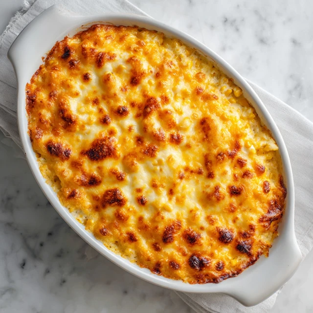 Cheesy Corn Casserole – Comforting, Rich, and Delicious