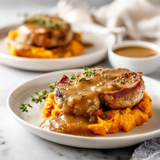 Apple Cider Pork with Mashed Sweet Potatoes – A Cozy Autumn Classic