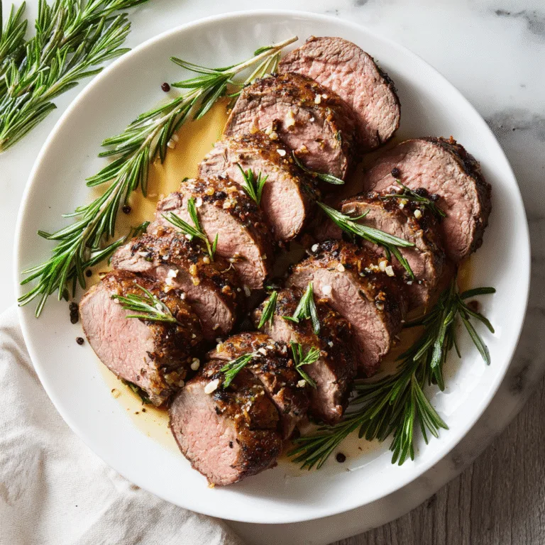ROSEMARY GARLIC HOLIDAY BEEF TENDERLOIN – A FESTIVE CENTERPIECE