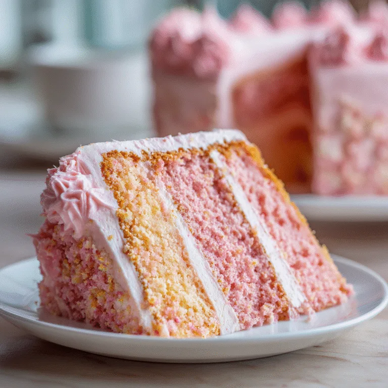 Strawberry Crunch Cake — A Nostalgic Dessert Inspired by a Classic Popsicle