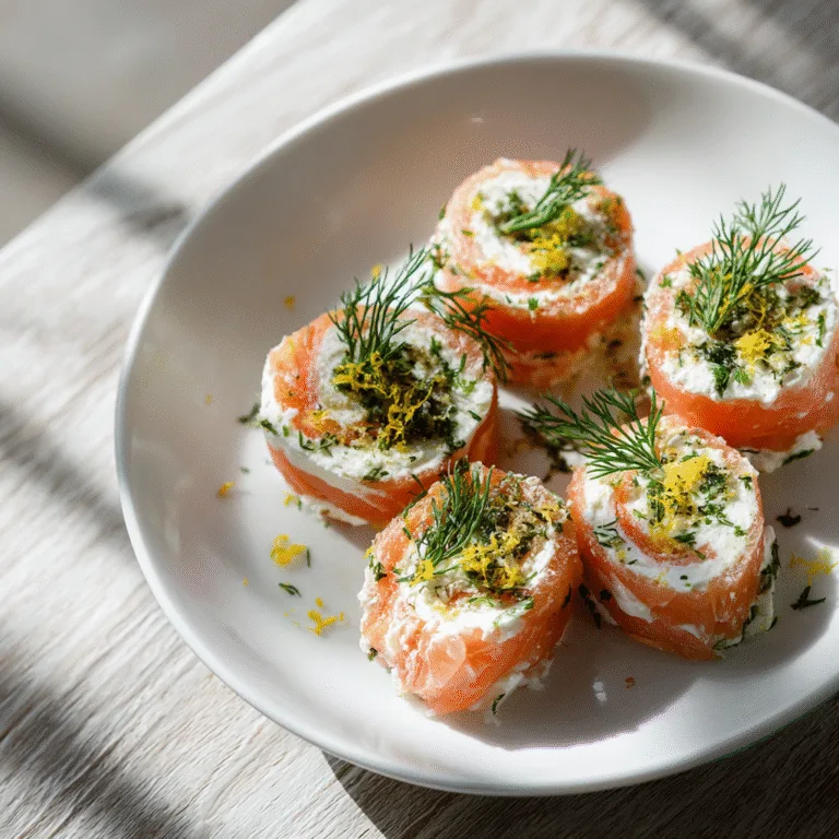 Smoked Salmon & Cream Cheese Roll-Ups