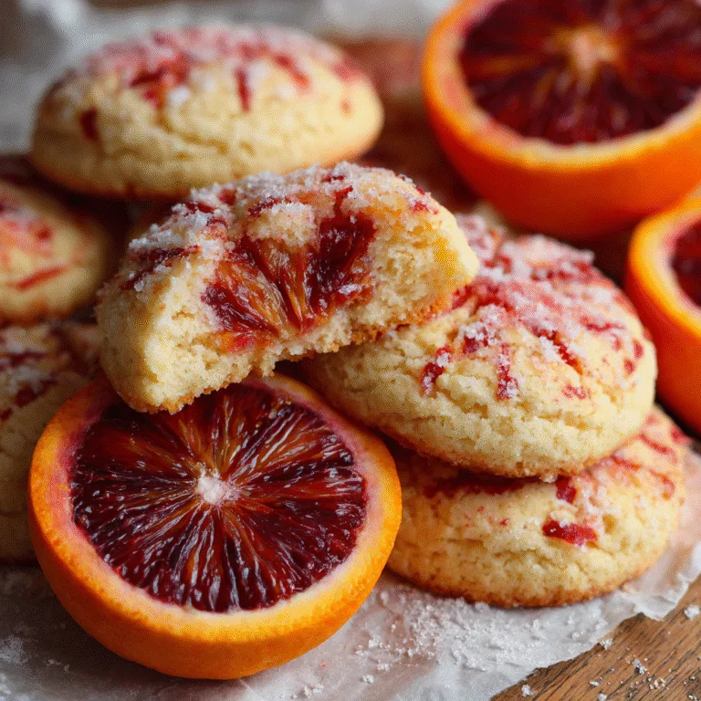 Blood Orange Cookies – Soft, Citrusy & Naturally Vibrant