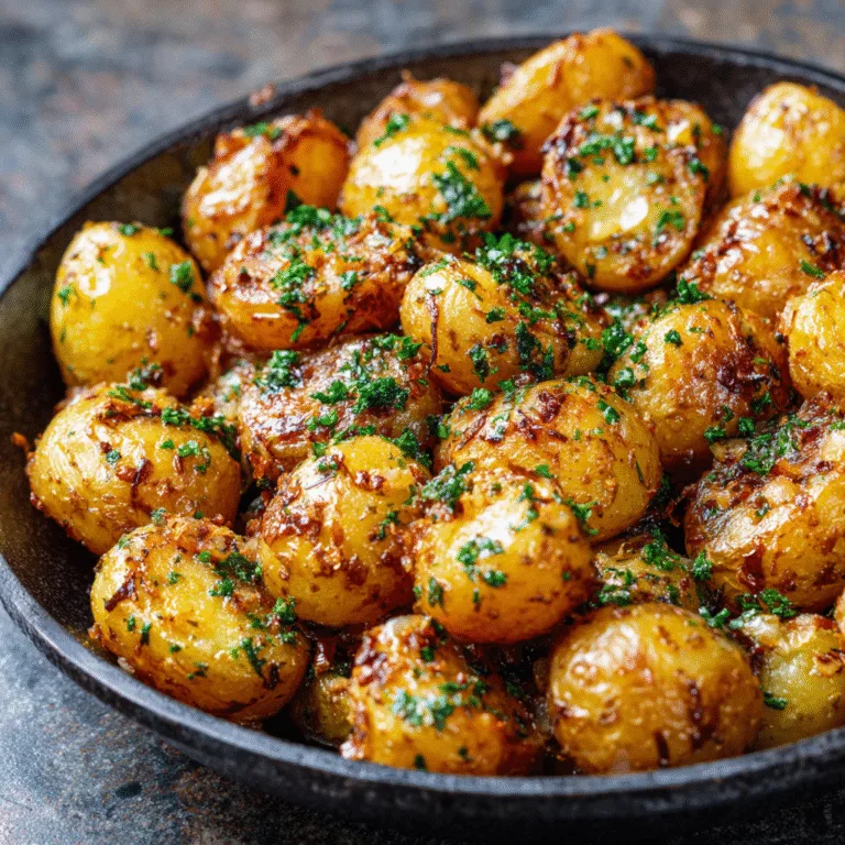 Crispy Garlic Butter Potatoes: The Ultimate Golden, Crunchy, Flavor-Packed Side Dish
