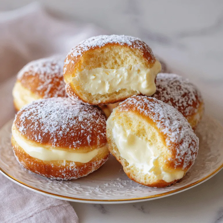 Delicious Bomboloni alla Crema (Italian Cream-Filled Donuts)