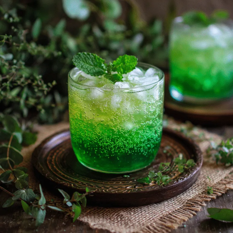 Emerald Green Cooler Mocktail