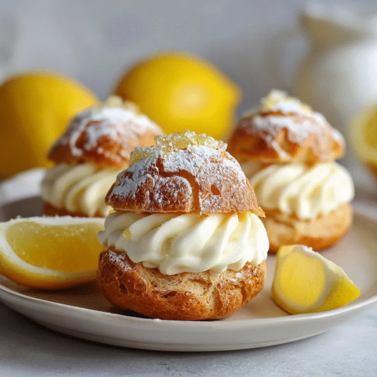 Lemon Cream Puffs