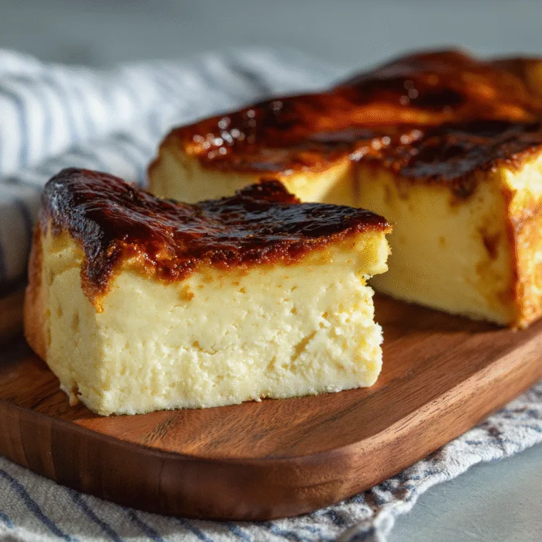 Loaf Pan Basque Cheesecake – Easy Small-Batch Burnt Cheesecake