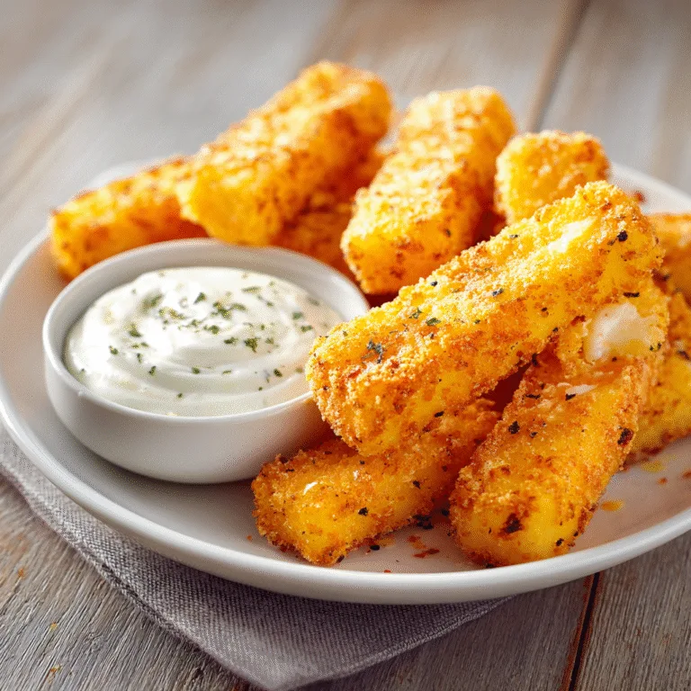 Crispy Hungarian Potato Cheese Sticks