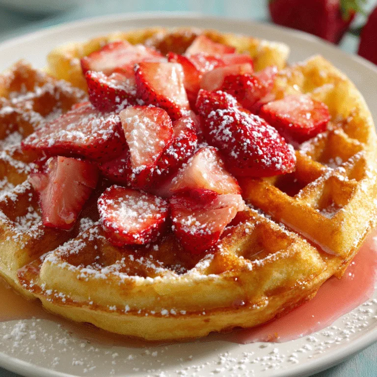 STRAWBERRY WAFFLES RECIPE