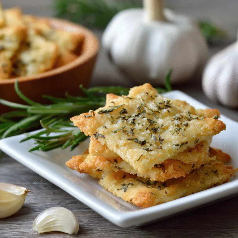 HOMEMADE PARMESAN ROSEMARY CRACKERS