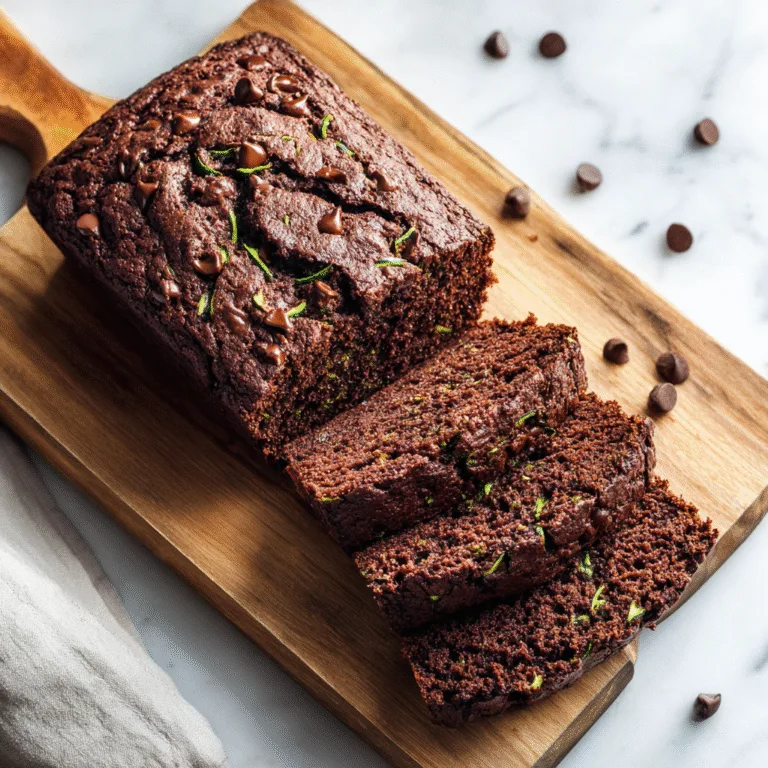 Ultra-Moist Chocolate Zucchini Bread with Sour Cream