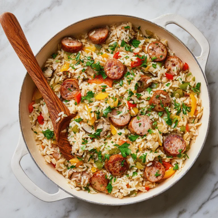 Sausage and Rice Skillet Recipe: A One-Pan Comfort Classic for Busy Nights