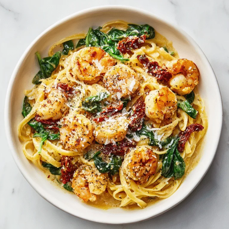 Creamy Tuscan Shrimp Linguine That Tastes Like a Restaurant Favorite