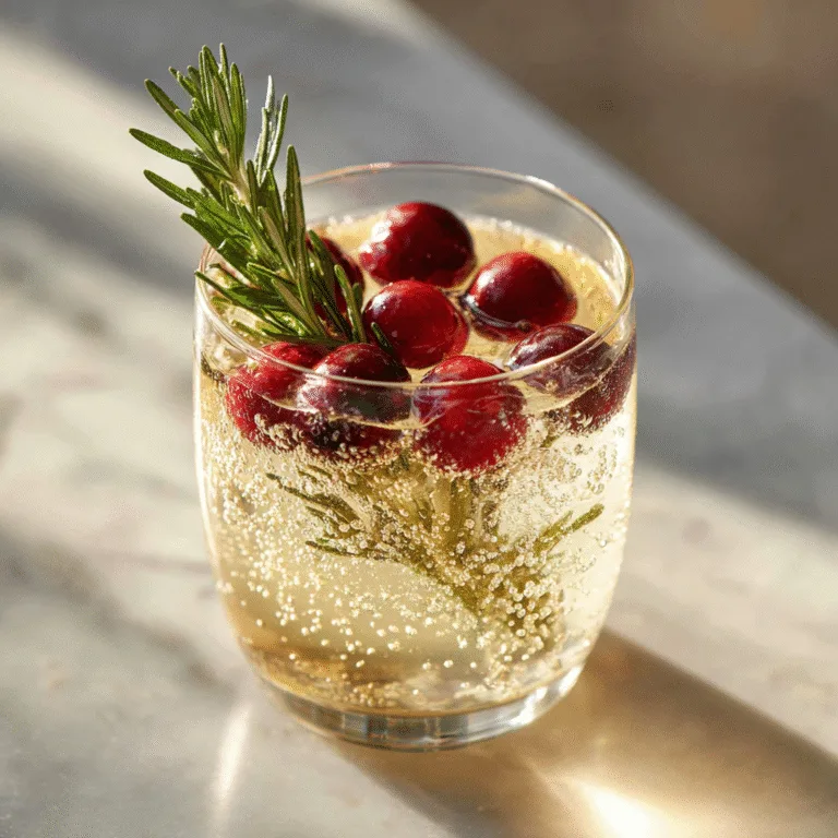 Elderflower Winter Mocktail: A Festive Alcohol-Free Drink for the Holiday Season