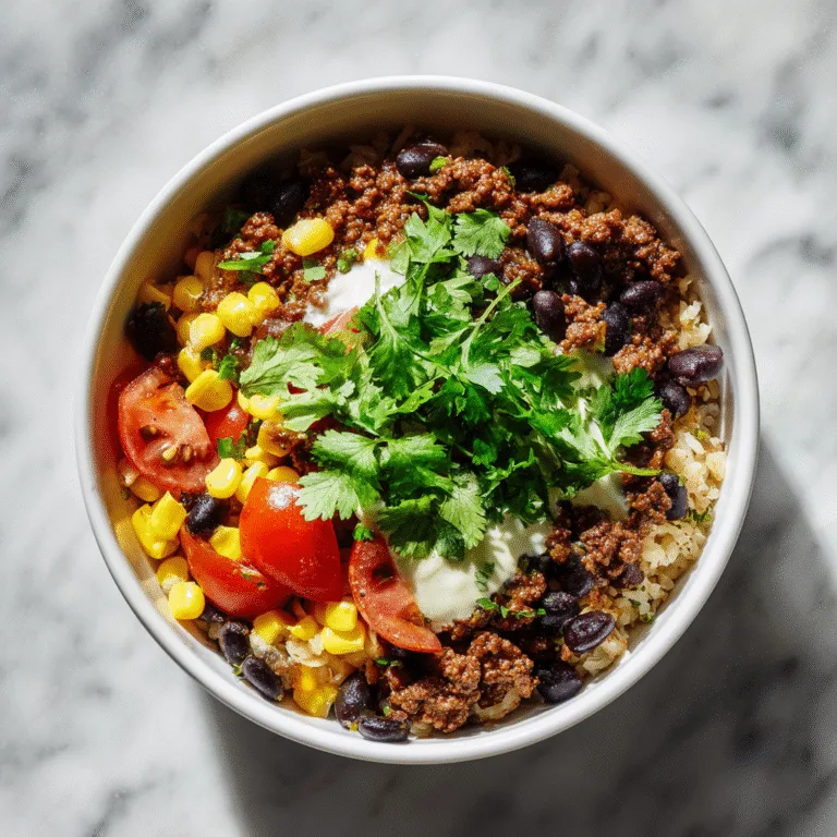 One-Pot Ground Beef Burrito Bowls (30-Minute Dinner)