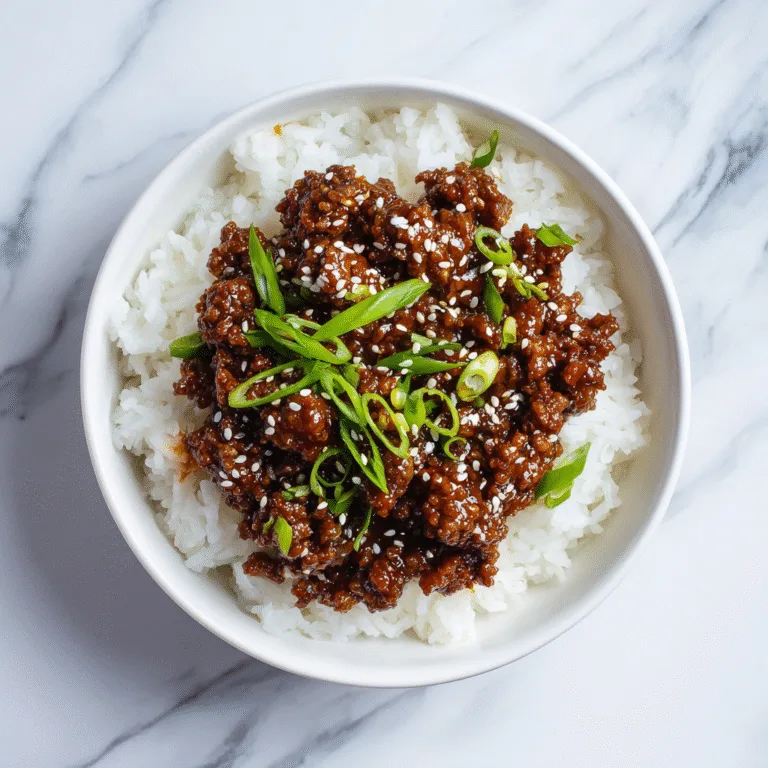Sweet and Spicy Korean Ground Beef – Quick, Kid-Friendly, and Affordable