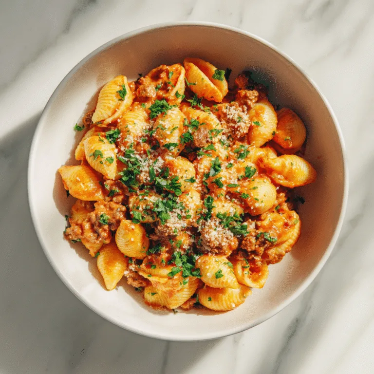 Creamy Beef and Shells: The Ultimate One-Pot Comfort Dinner