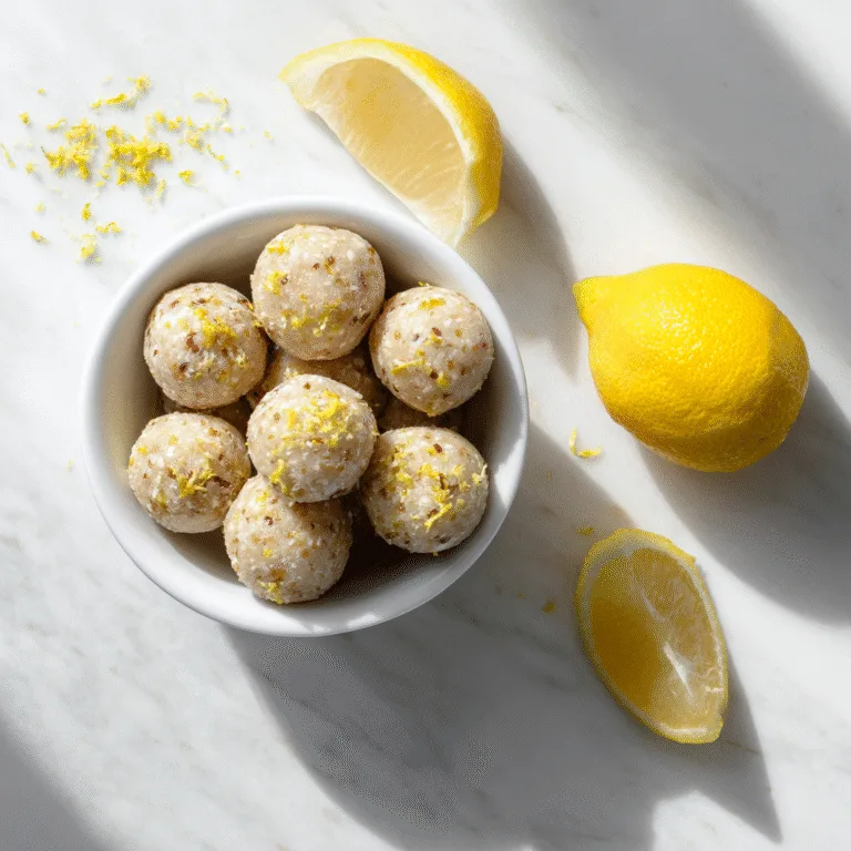 Easy Lemon Energy Balls