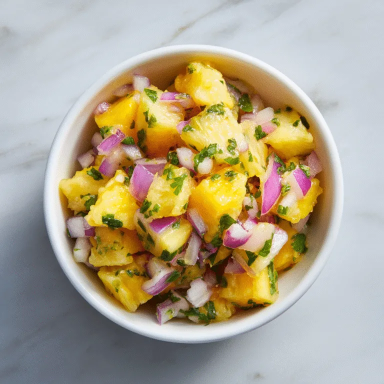 Pineapple Mango Salsa: A Sweet, Tangy, and Irresistibly Fresh Tropical Favorite