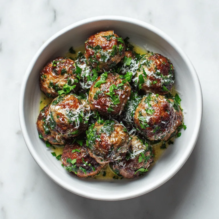 Easy Spinach & Garlic Meatballs – Quick & Delicious