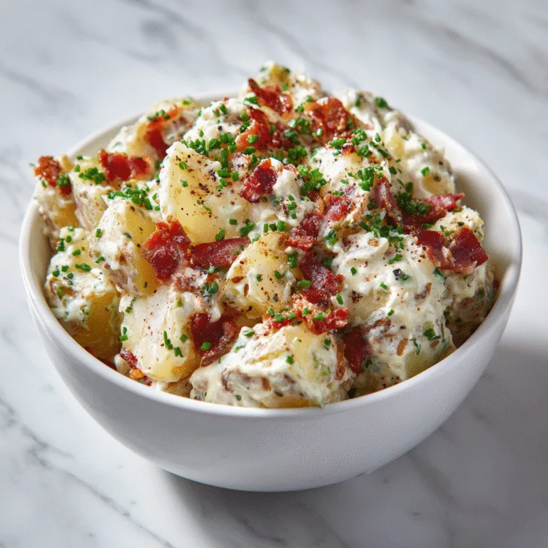 Steakhouse Potato Salad – Creamy, Savory & Loaded with Flavor