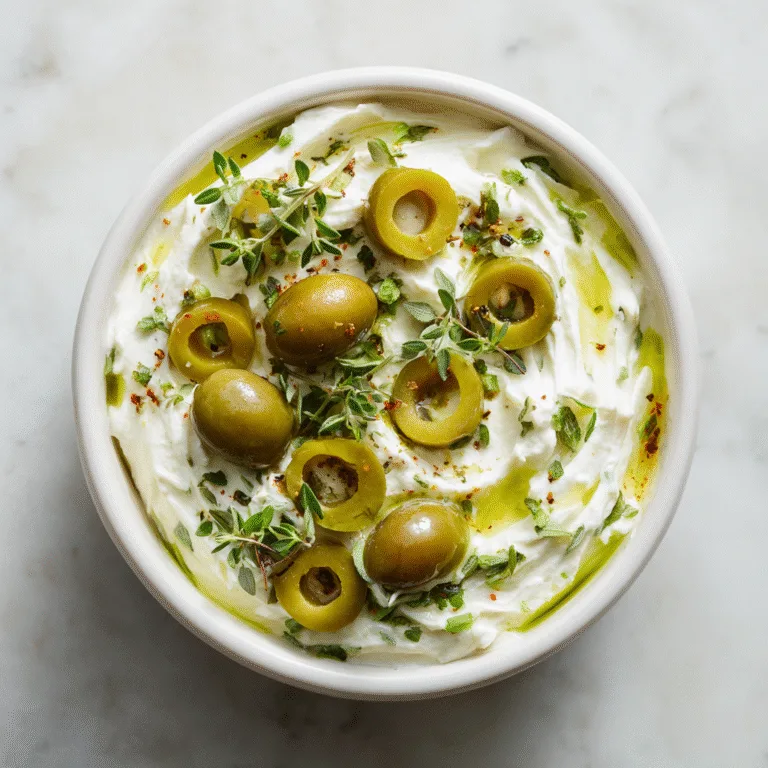 Olive Lovers’ Dream Dip – Creamy Feta & Green Olive Spread