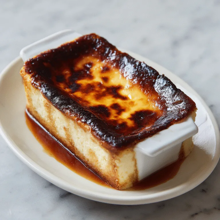 Indulgent Burnt Basque Cheesecake (Easy Loaf Pan Recipe)