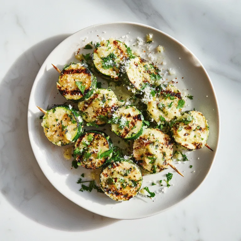 Irresistible Garlic Butter Zucchini Skewers: The Side Dish Everyone Loves