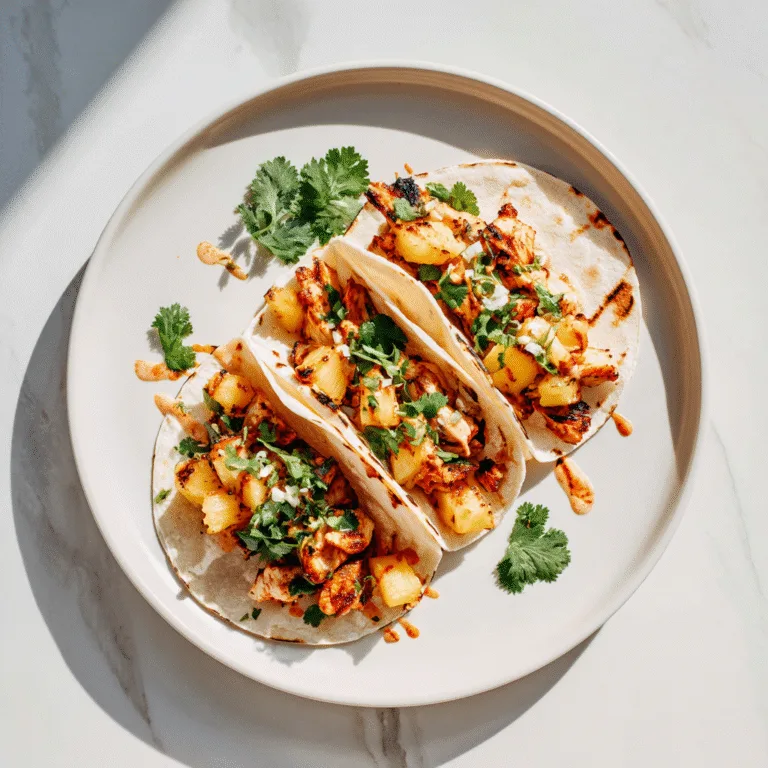 Pineapple Chicken Tacos: Healthy & Flavorful