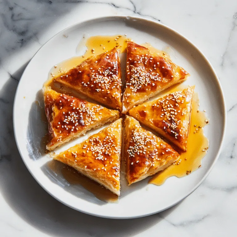 Golden Greek Honey Pie (Melopita) – A Sun-Kissed Mediterranean Dessert