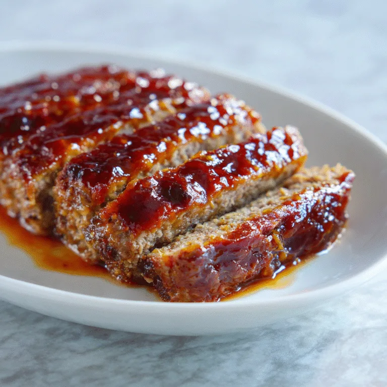 Easy 3-Ingredient Meatloaf Sauce (Sweet & Tangy Glaze)