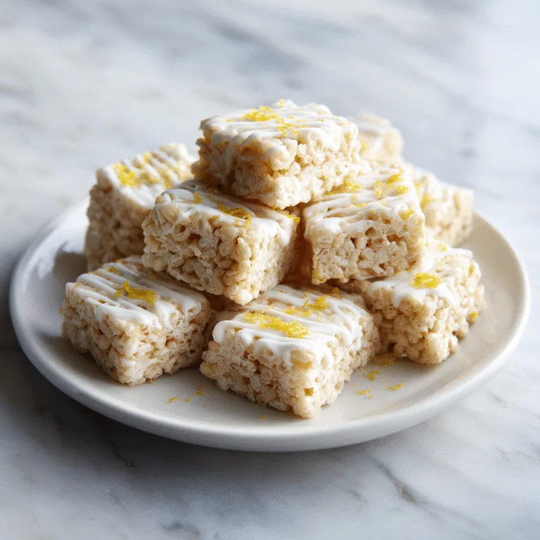 Lemon Rice Krispy Treats