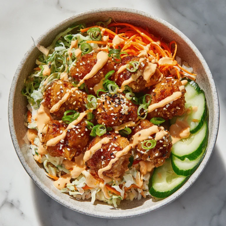Bang Bang Chicken Bowl: Crispy, Creamy, Sweet Heat in Every Bite