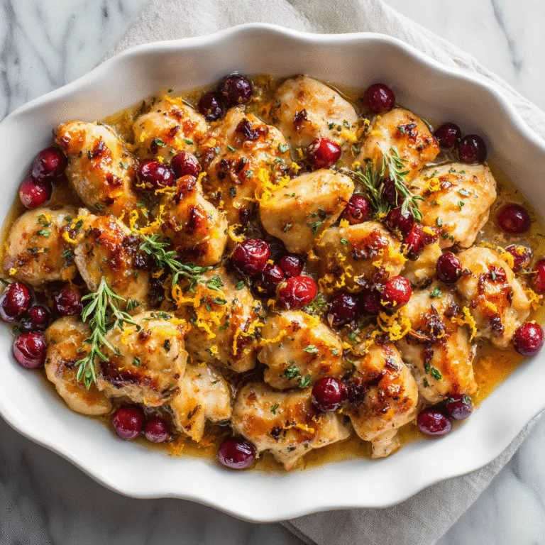 Cranberry Orange Chicken (Easy, Bright & Flavorful!)