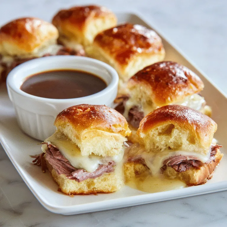 French Dip Sliders – Easy, Cheesy & Perfect for Any Occasion
