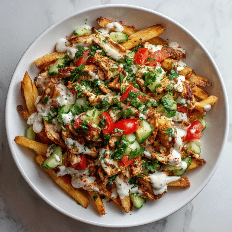 Loaded Chicken Shawarma Fries