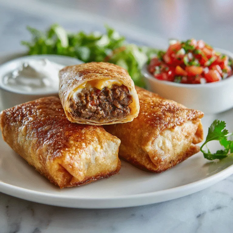 Beef and Cheese Chimichangas: Crispy, Cheesy, and Irresistible