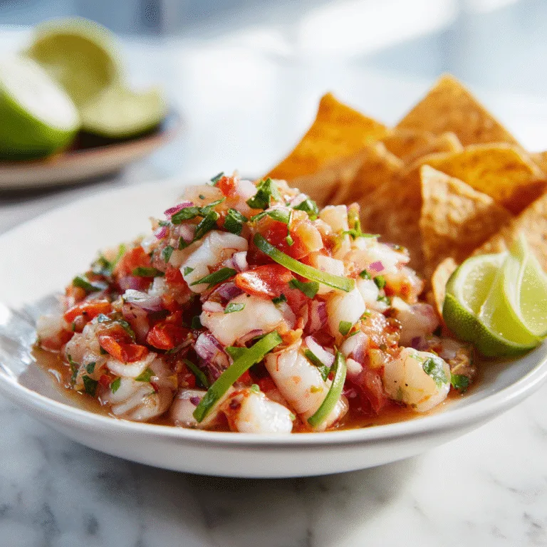 Avocado Shrimp Ceviche – Fresh, Tangy & Easy