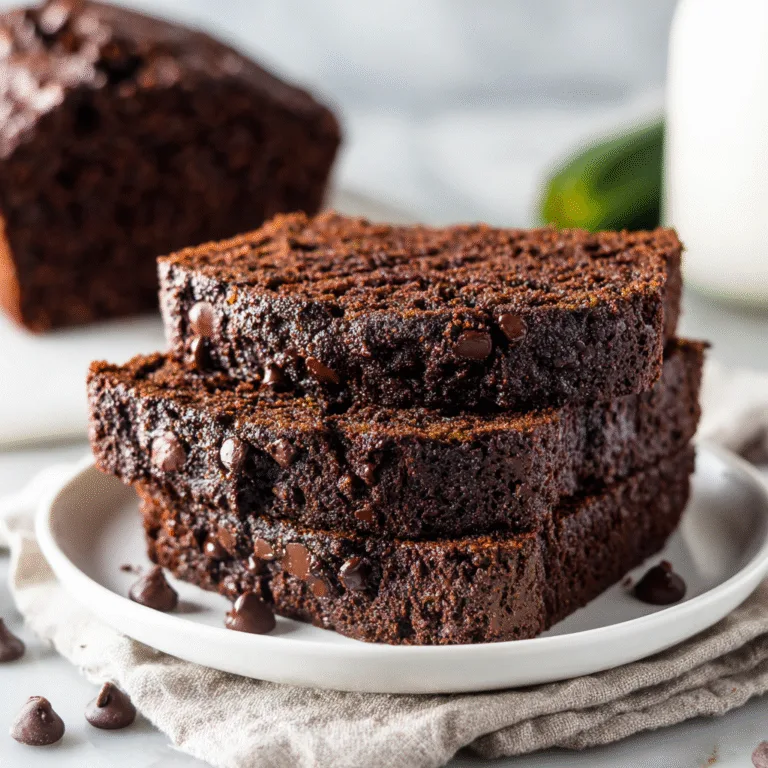 Ultra-Moist Chocolate Zucchini Bread with Sour Cream