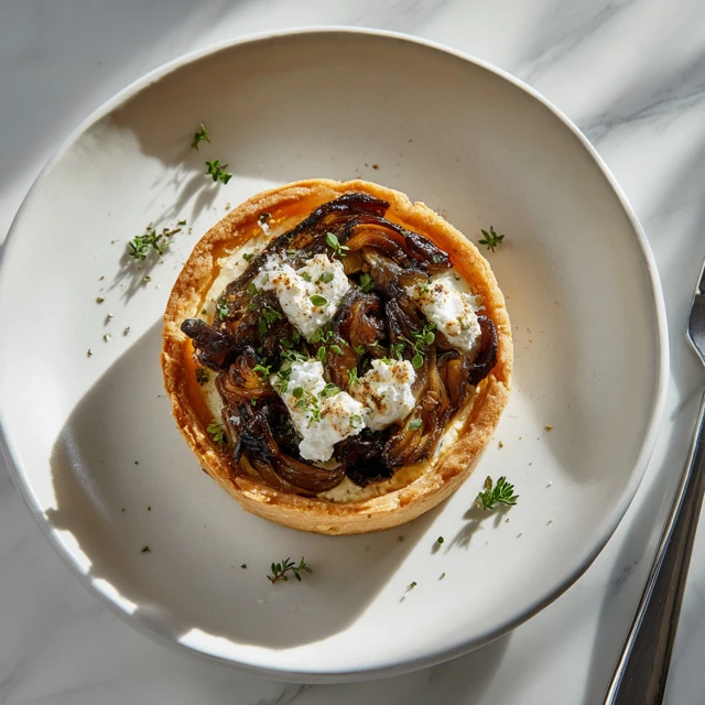 Mushroom, Shallot, and Herbed Goat Cheese Tarts – Elegant Savory Appetizers