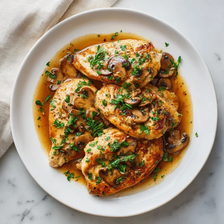 Easy Chicken Marsala Recipe – Juicy, Flavorful Italian Classic