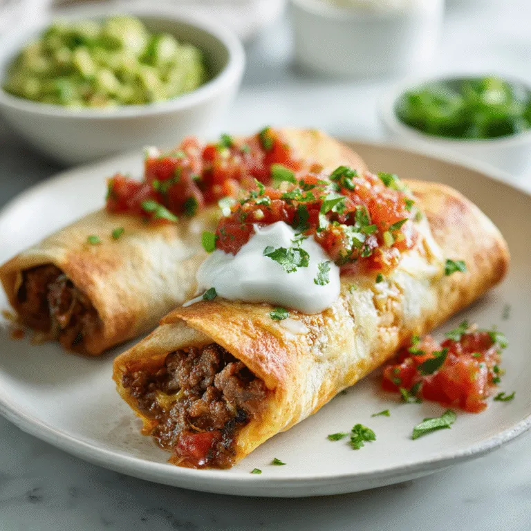 Beef and Cheese Chimichangas: Crispy, Cheesy Tex-Mex Comfort Food