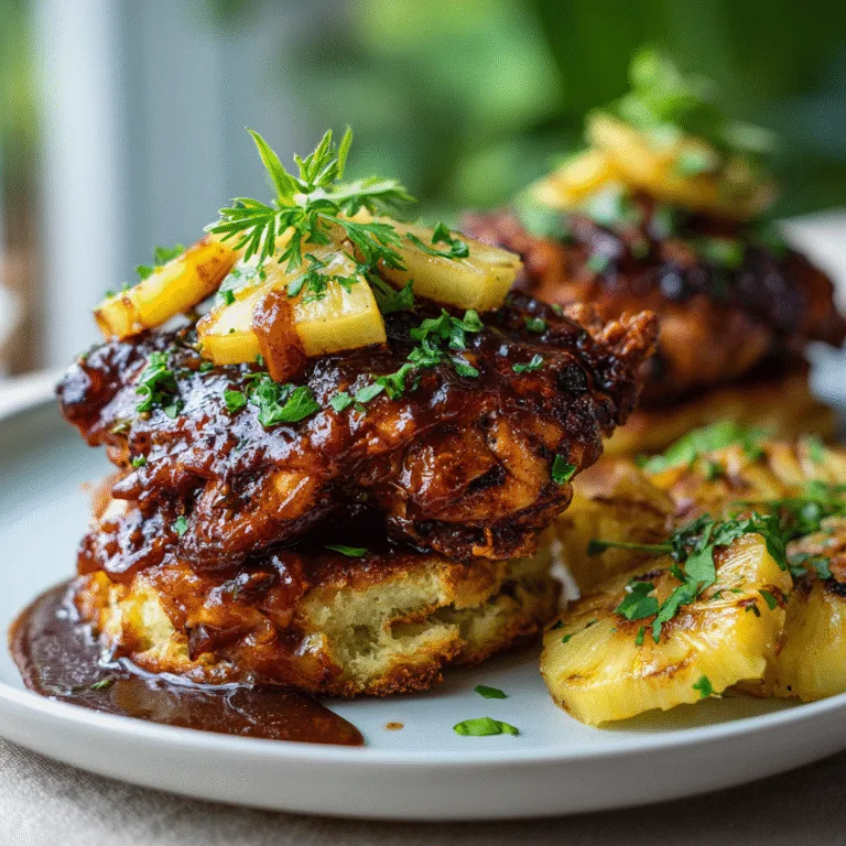 Hawaiian Huli Huli Chicken Stack Recipe – Sweet, Savory & Juicy