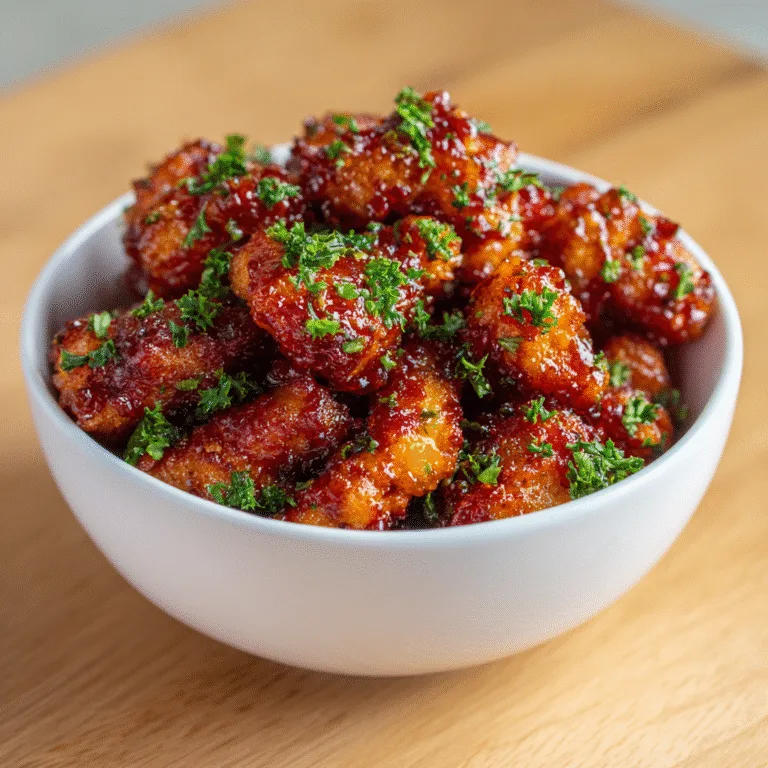 Baked Honey BBQ Popcorn Chicken