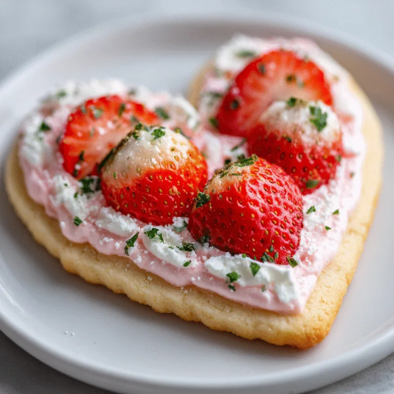 Best Heart-Shaped Strawberry Shortbread Cookie