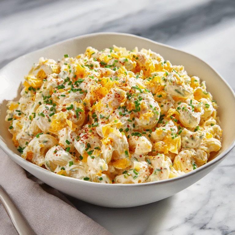 Cheddar Sour Cream Macaroni Salad – The Ultimate Creamy Potluck Favorite