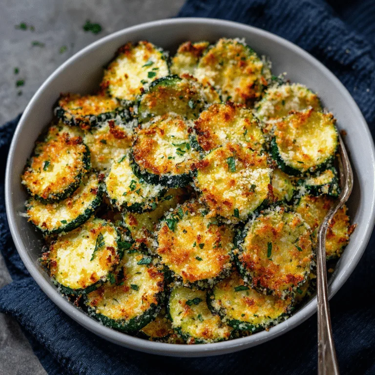 Crispy Baked Parmesan Zucchini (Healthy + Easy Side Dish)
