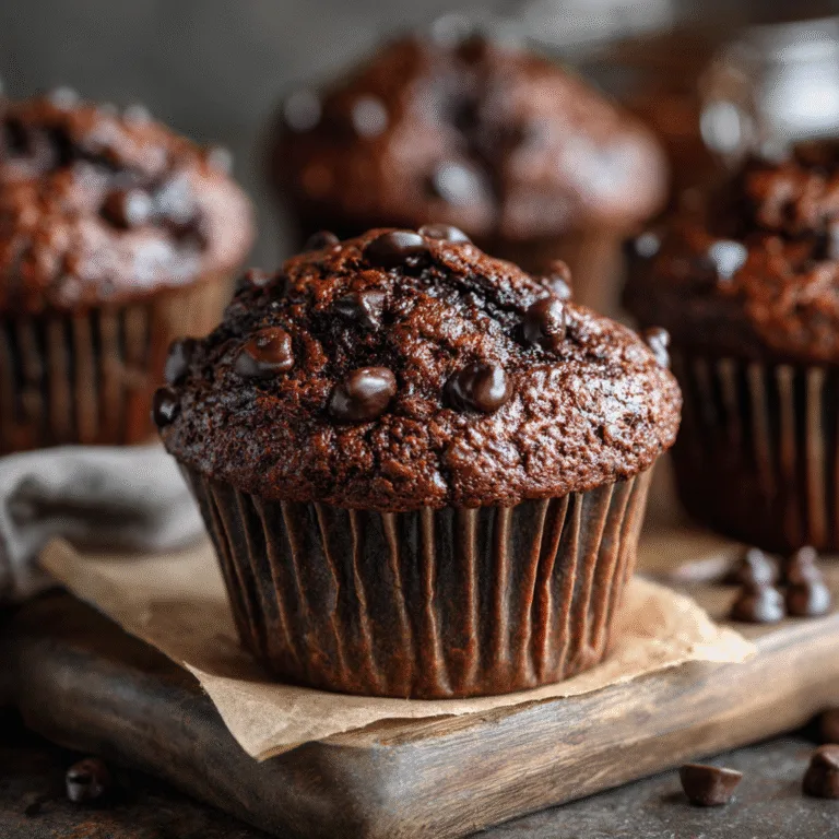 Double Chocolate Espresso Muffins