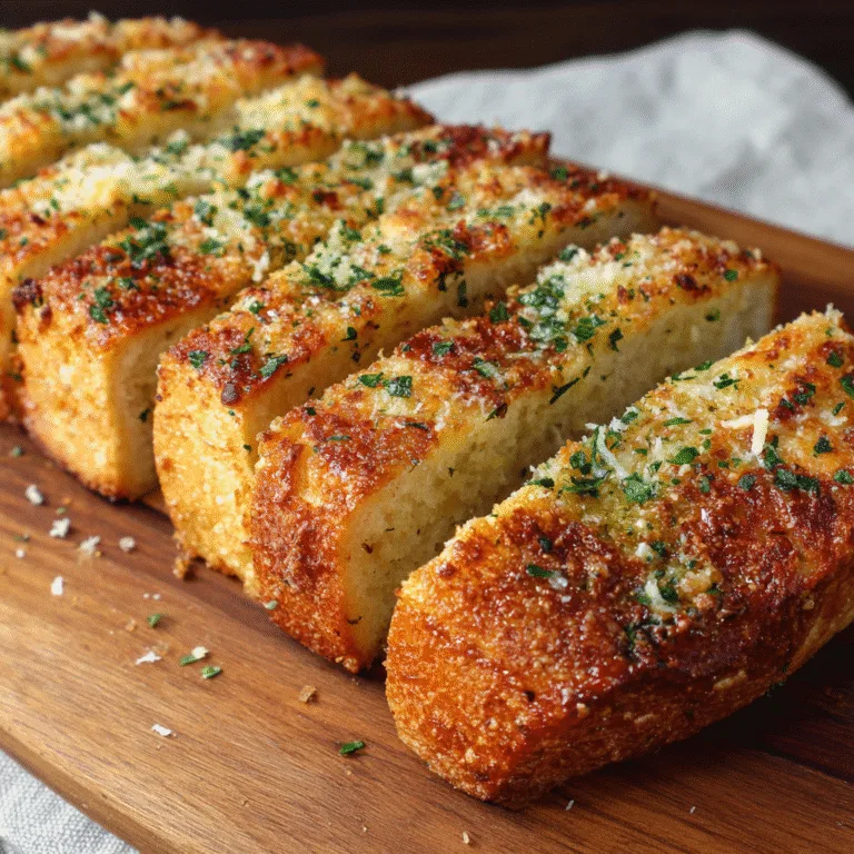Easy Artisan Parmesan Garlic Bread