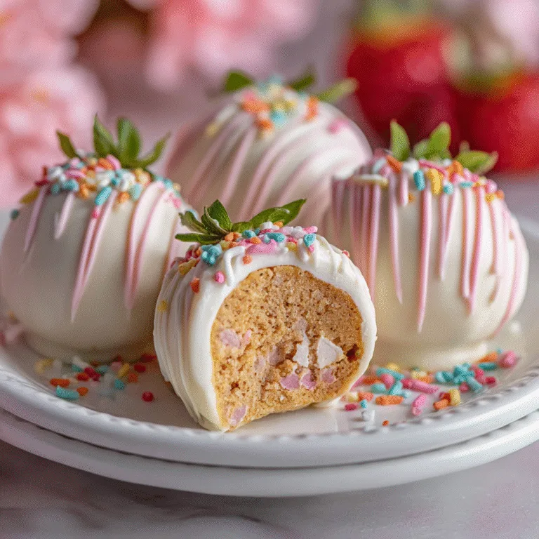 Strawberry Shortcake Truffles